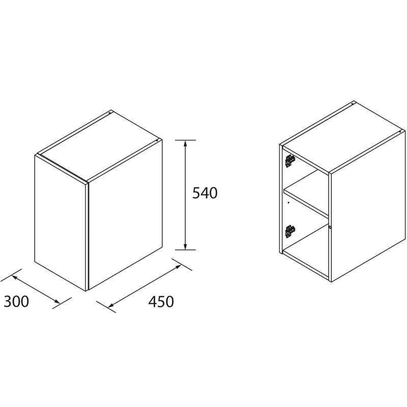 Mueble de Baño MODULAR SPIRIT Salgar | Mueble Suspendido con 2 Cajones y 2 Módulos de 30 cm
