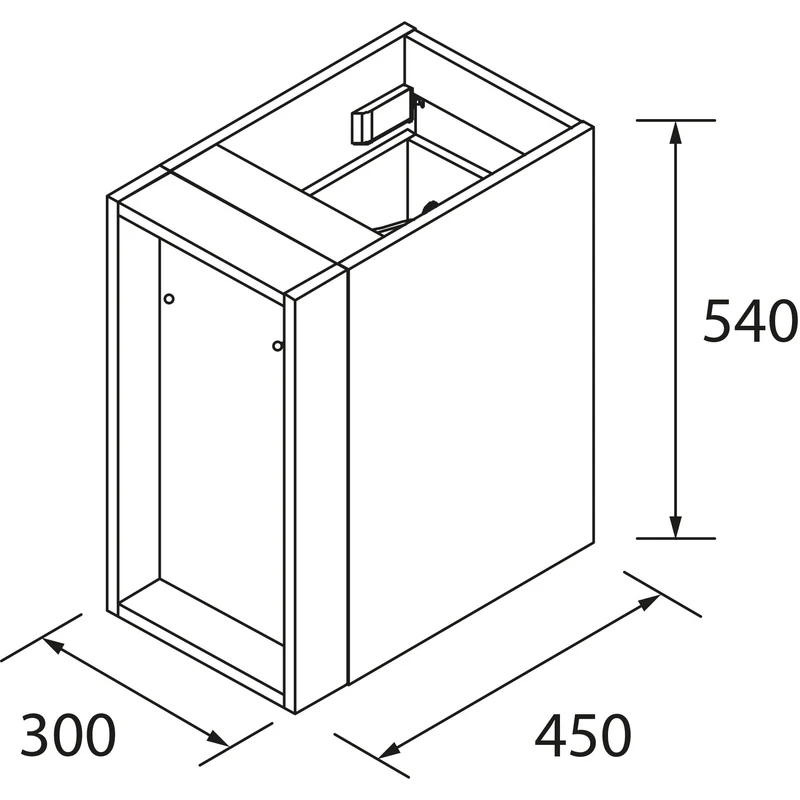 Mueble de Baño MODULAR SPIRIT Salgar | Mueble Suspendido con 2 Cajones y 2 Módulos de 30 cm