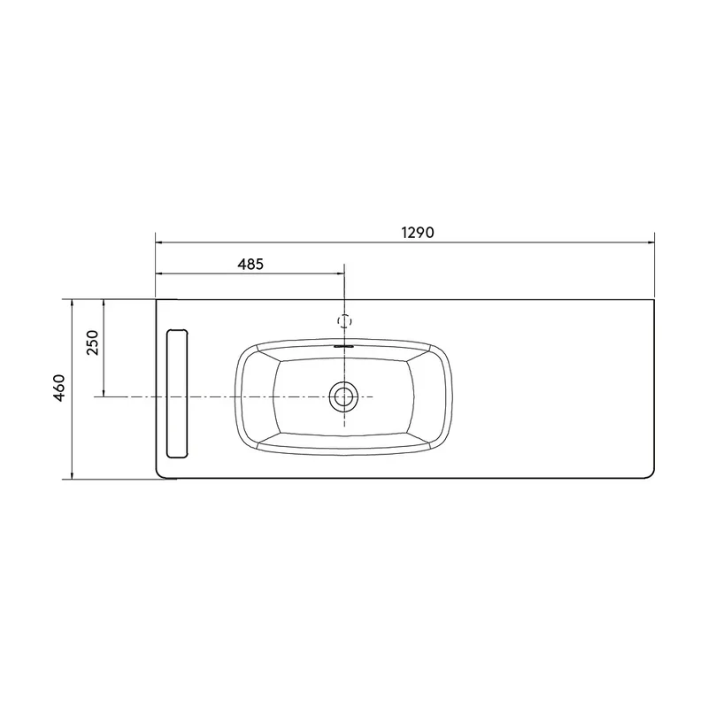 Mueble de Baño con Lavabo Salgar Uniiq 120 cm