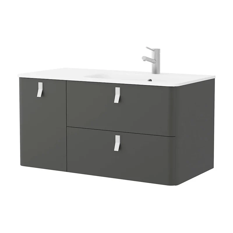 Mueble de Baño con Lavabo Salgar Uniiq 120 cm Gris Antracita