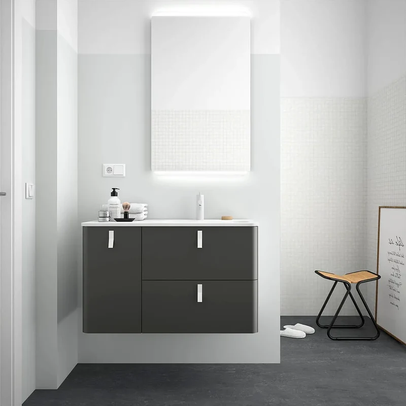 Mueble de Baño con Lavabo Salgar Uniiq 120 cm Gris Antracita