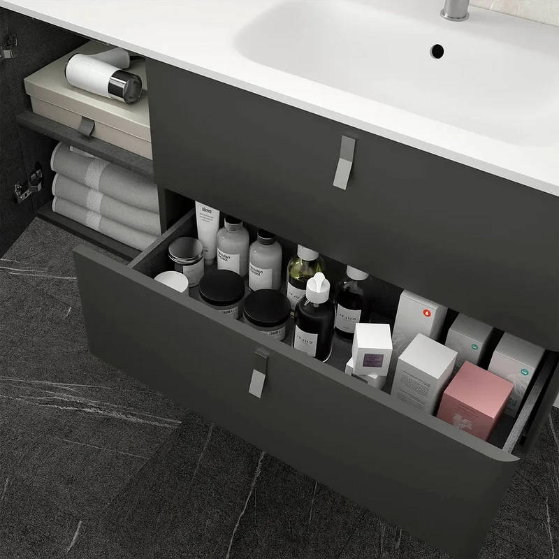 Mueble de Baño con Lavabo Salgar Uniiq 120 cm Gris Antracita