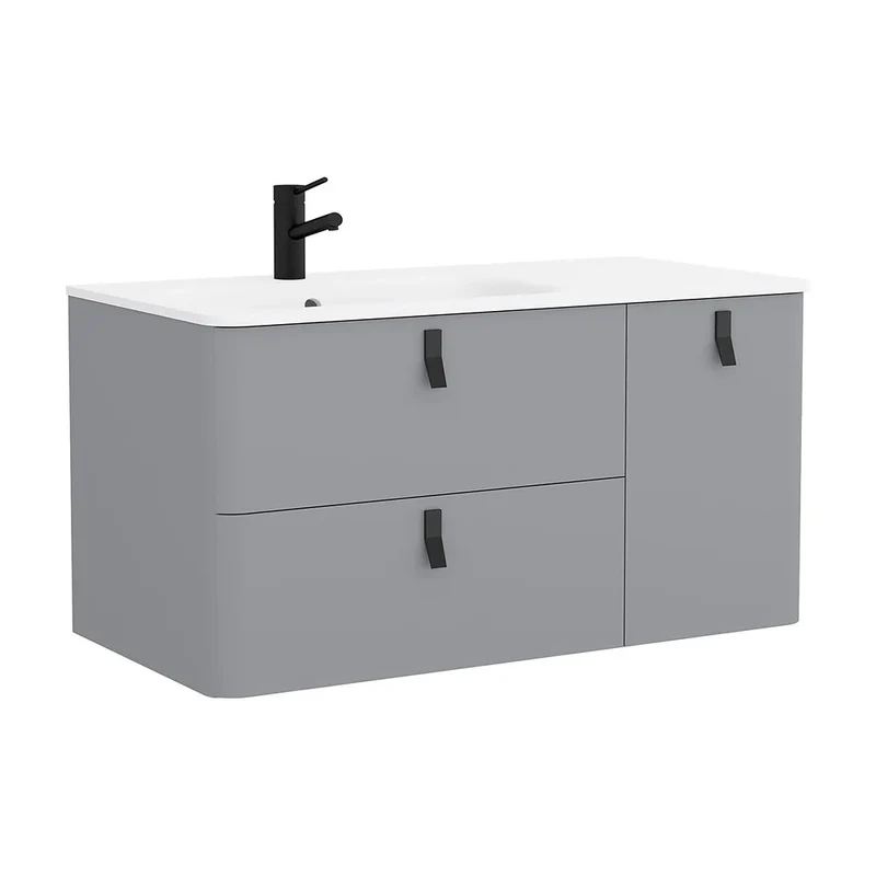 Mueble de Baño con Lavabo Salgar Uniiq 120 cm Gris Humo