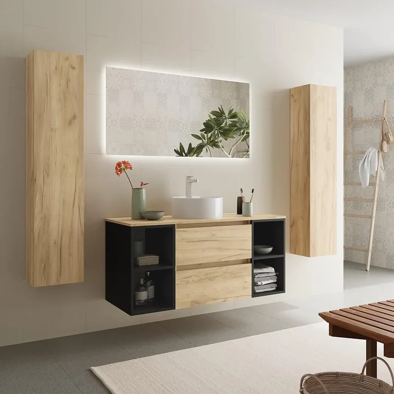 Mueble de Baño Salgar Bequia Negro Mate