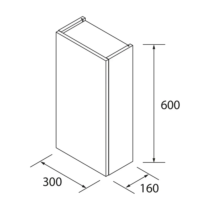 Mueble de Baño 3 Cajones Salgar Noja Blanco Brillo