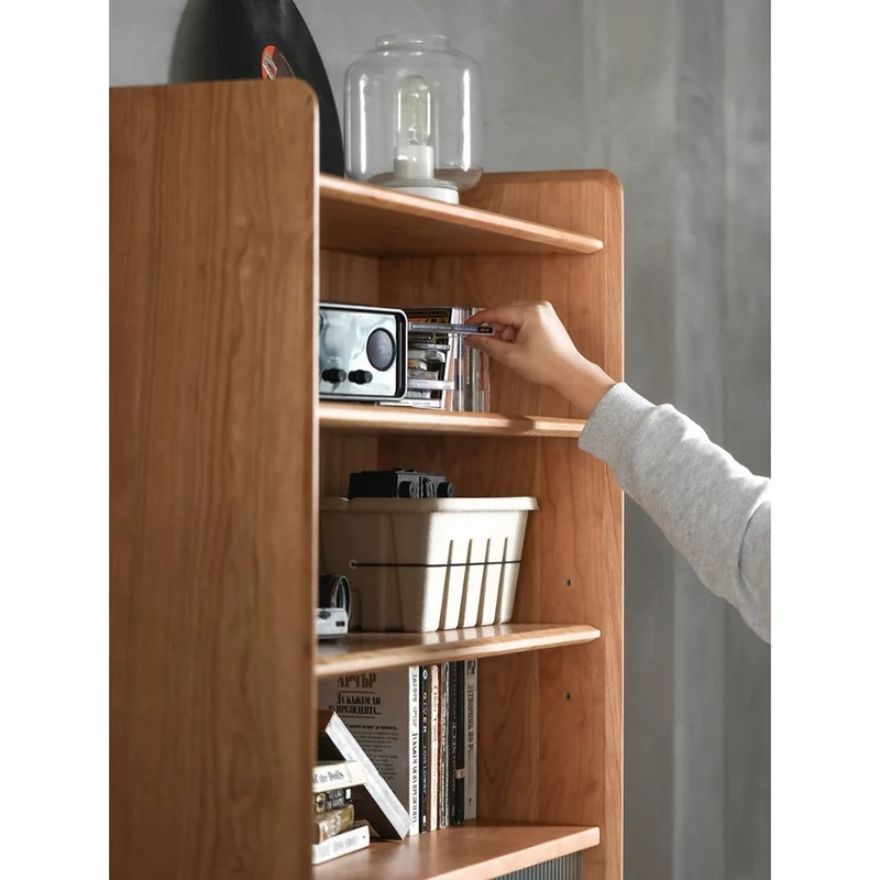 Paragon Open Style Oak Wood Bookcase with Desk Board