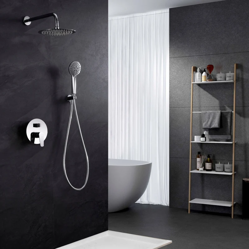 Conjunto de Ducha Empotrado Monomando BÉLGICA en Cromo de Imex | Elegancia Integrada Y Durabilidad | Gpz044