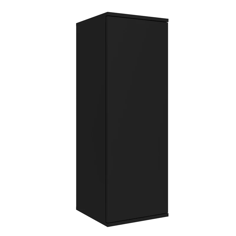 Mueble Auxiliar Baño ALLIANCE 100 Salgar | Columna 100x35cm 1 Puerta Push | Baldas Cristal