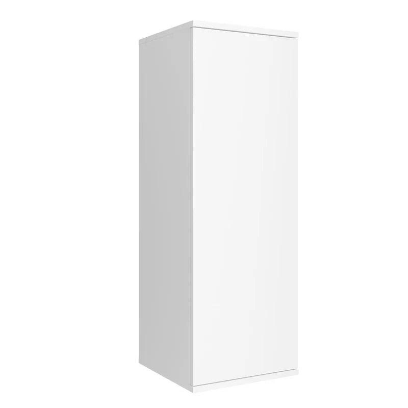 Mueble Auxiliar Baño ALLIANCE 100 Salgar | Columna 100x35cm 1 Puerta Push | Baldas Cristal