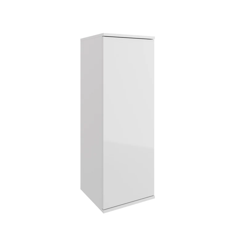 Mueble Auxiliar Baño ALLIANCE 100 Salgar | Columna 100x35cm 1 Puerta Push | Baldas Cristal