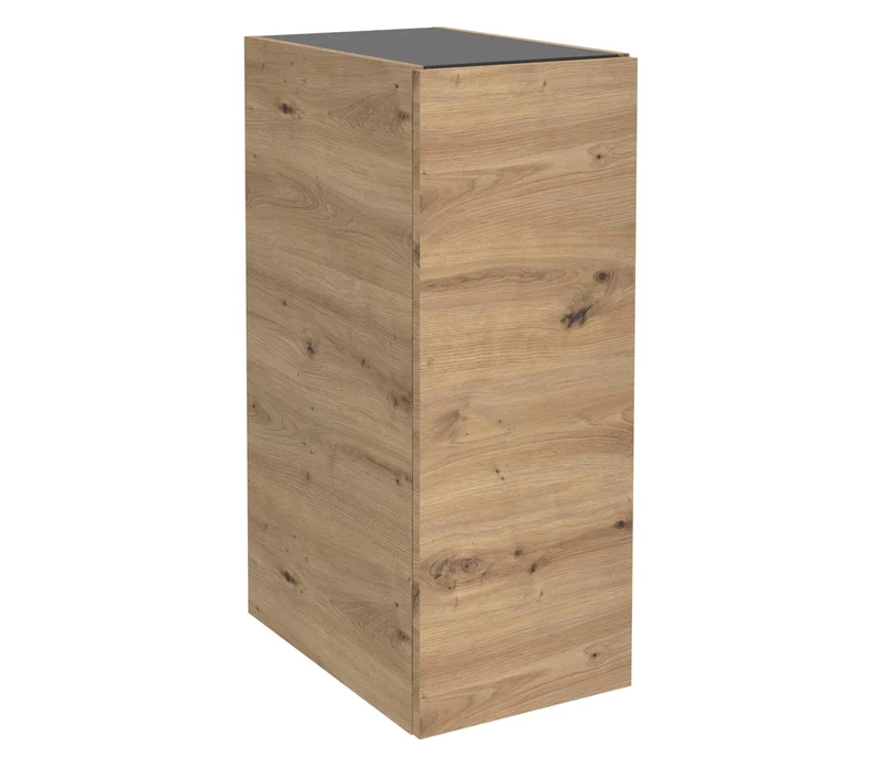 Mueble Auxiliar Baño ALLIANCE 100 Salgar | Columna 100x35cm 1 Puerta Push | Baldas Cristal