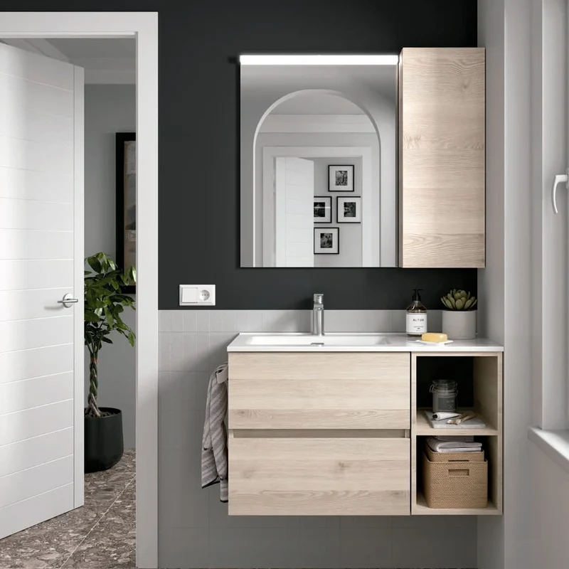 Mueble MODULAR SPIRIT de Salgar, 2 Cajones + Módulo 30cm | 12 Acabados | Suspendido