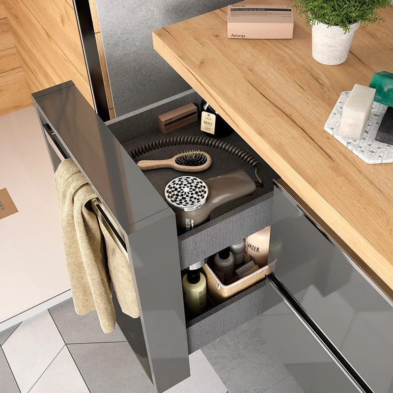 Mueble MODULAR SPIRIT de Salgar, 2 Cajones + Módulo 30cm | 12 Acabados | Suspendido
