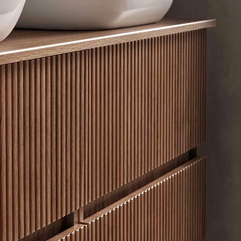 Mueble de baño ETNA de Sanchis, 2 Cajones con Lavabo Sobre Encimera | Diseño Nordico
