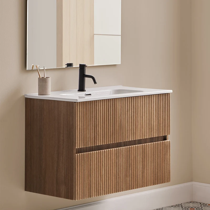 Mueble de Baño ETNA de Sanchis con 2 Cajones con Lavabo Cerámico | 7 Acabados