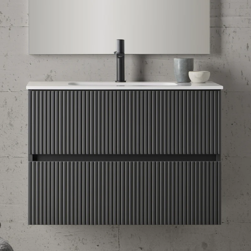 Mueble de Baño ETNA de Sanchis con 2 Cajones con Lavabo Cerámico | 7 Acabados