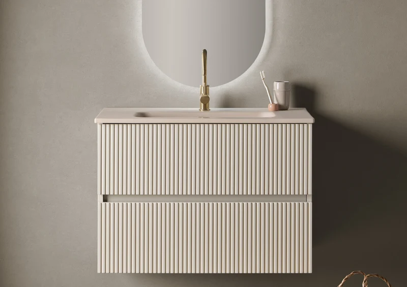 Mueble de Baño ETNA de Sanchis con 2 Cajones con Lavabo Cerámico | 7 Acabados