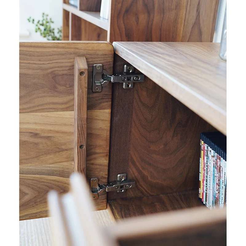 Hidden Horizon Design Black Walnut TV Cabinet