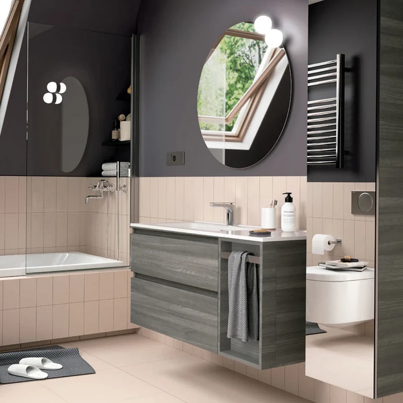 Mueble MODULAR SPIRIT de Salgar. 2 Cajones y Módulo Toallero Extraible de 30 cm