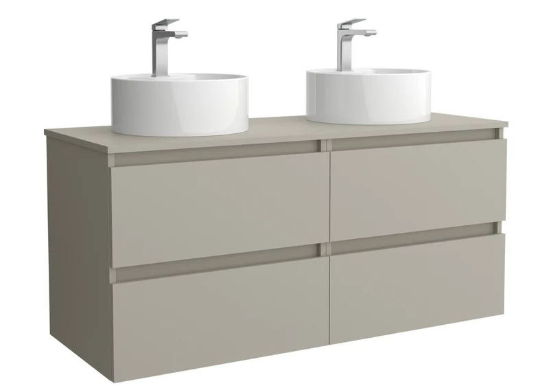 SALGAR 122345 BEQUIA Mueble de Baño Porcelana 120cm Gris mate