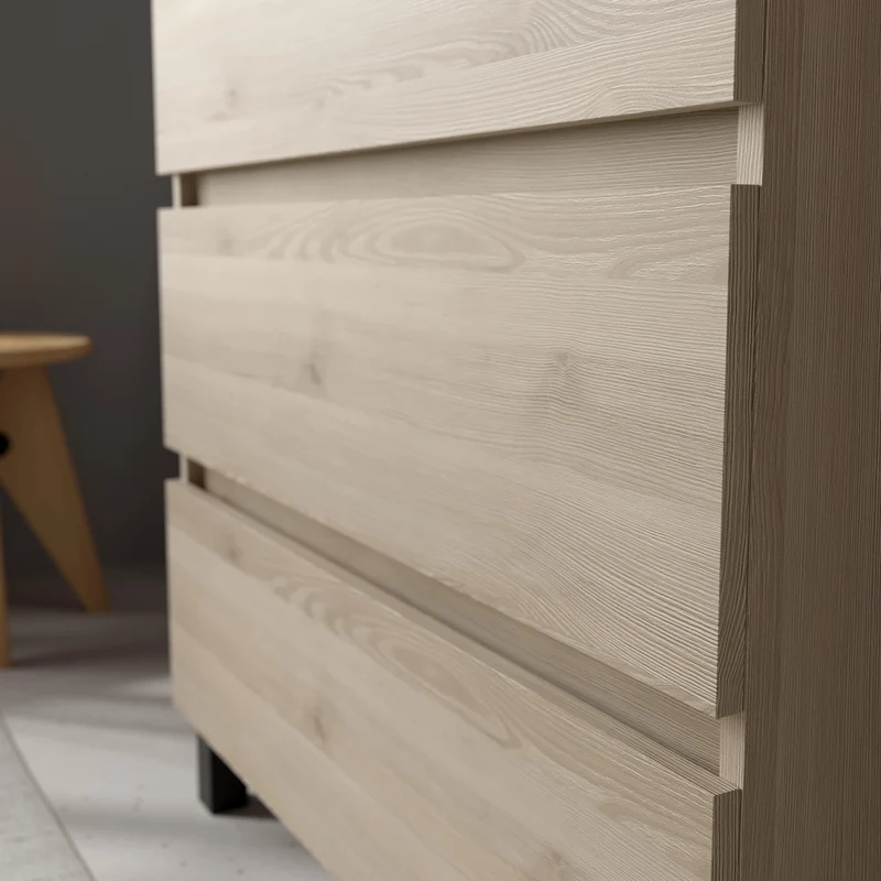 SALGAR 117498 BEQUIA PLUS Mueble de Baño 1 poza Porcelana 110cm Natural
