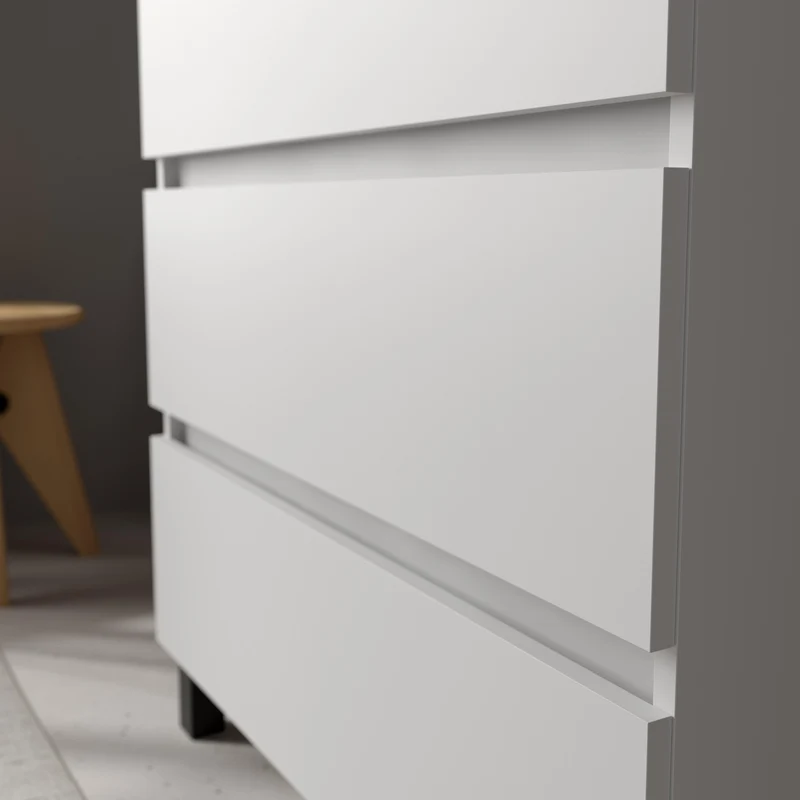SALGAR 117493 BEQUIA PLUS Mueble de Baño 1 poza Porcelana 110cm Blanco Mate