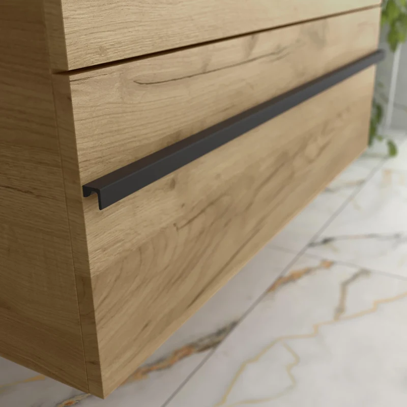 SALGAR 116100 BORN PLUS Mueble de Baño 1 poza Porcelana 120cm Roble
