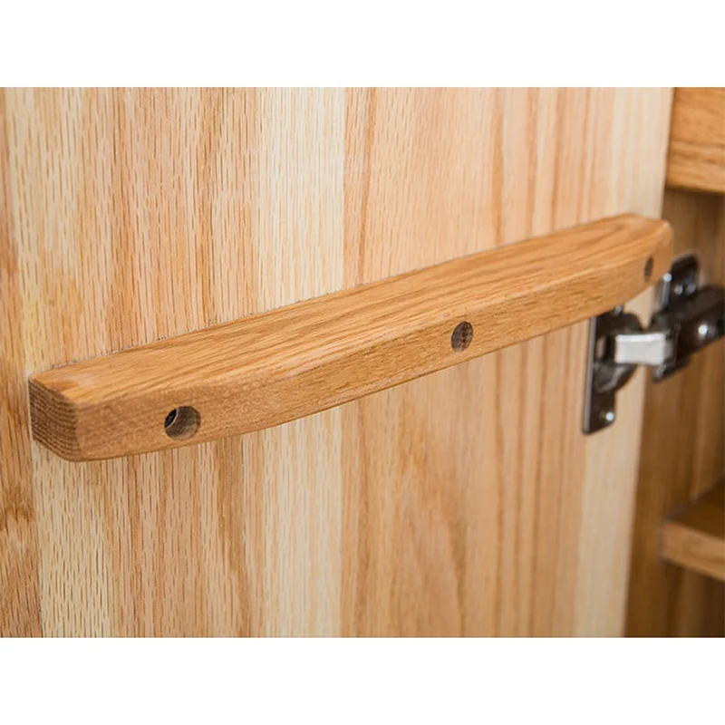 Sustain 4 Hidden Door Cherry Wood Shoe Cabinet