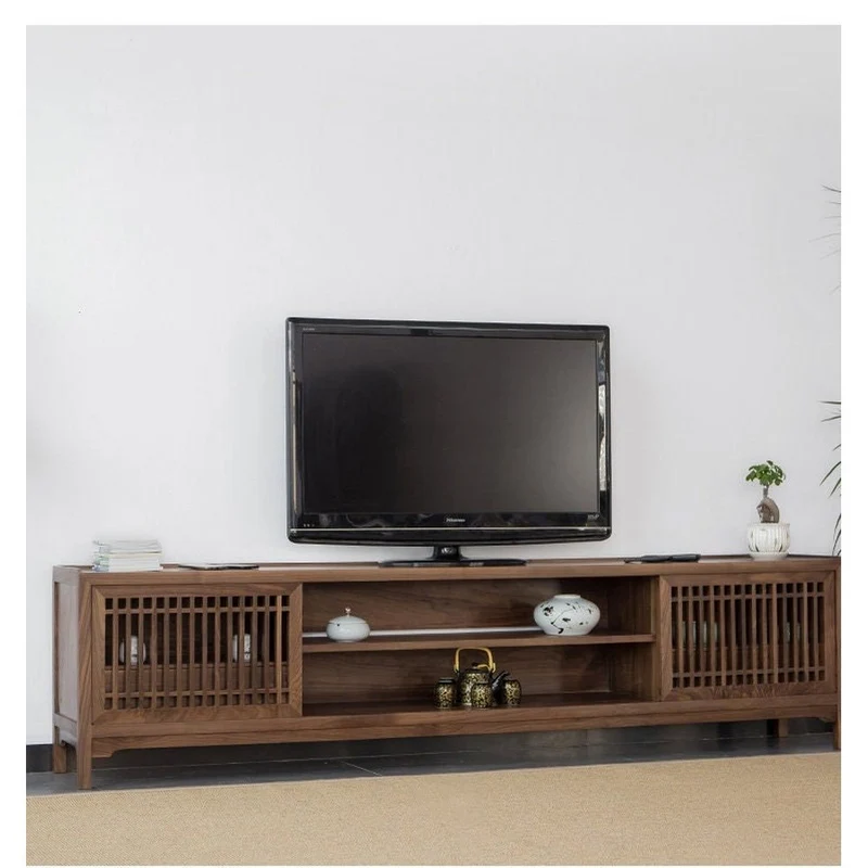 Quest Japanese Style TV Cabinet in Black Walnut Wood