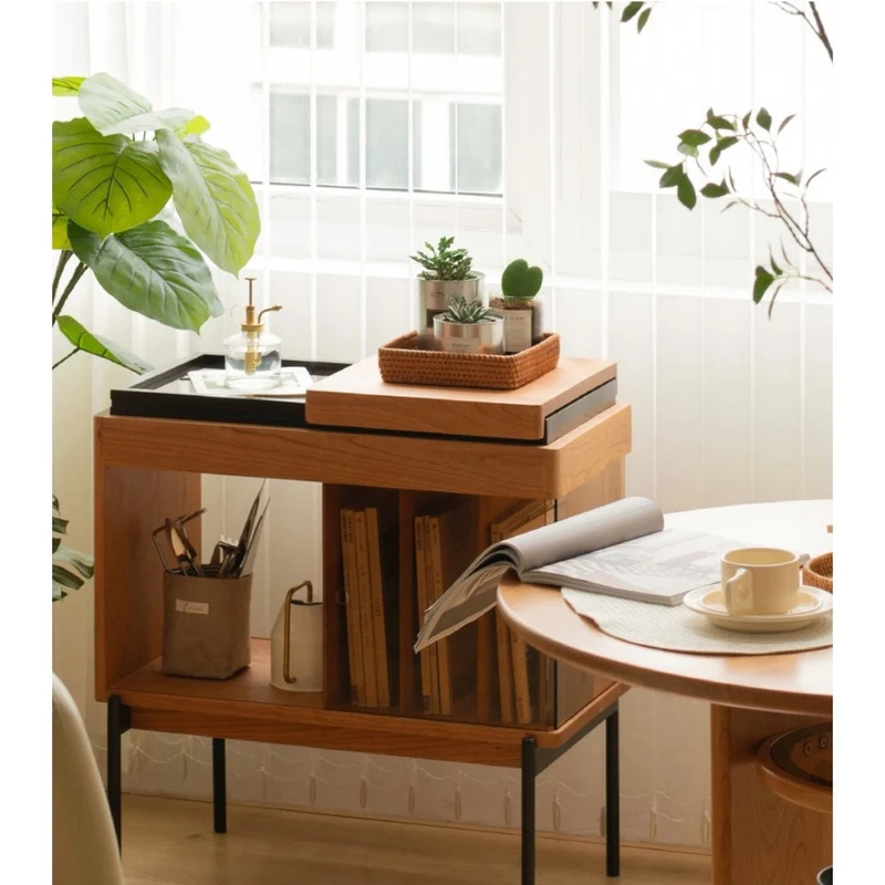 Horizon Recorder Hi-Fi Solid Cherry Wood Side Table