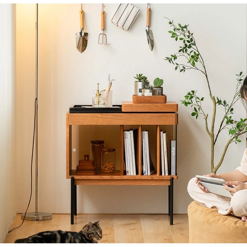 Horizon Recorder Hi-Fi Solid Cherry Wood Side Table
