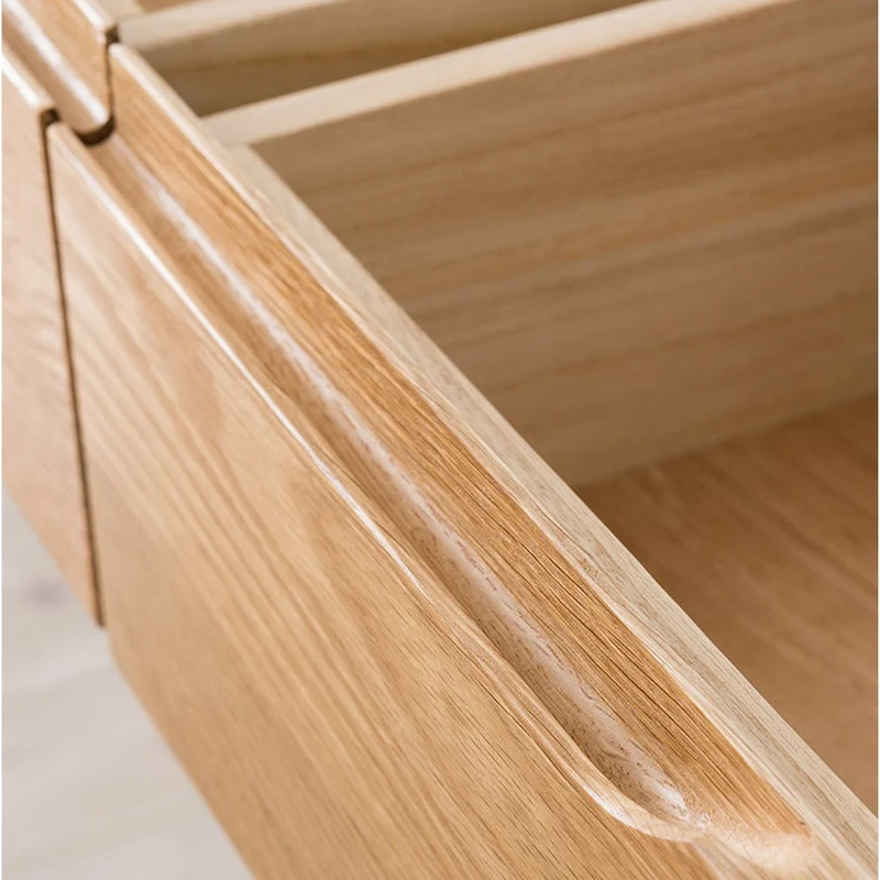 White Oak Wood Chest of Drawers Dresser