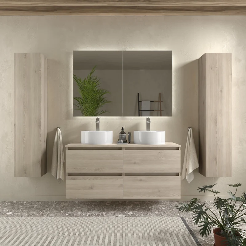 SALGAR 115862 BEQUIA Mueble de Baño 120cm Natural