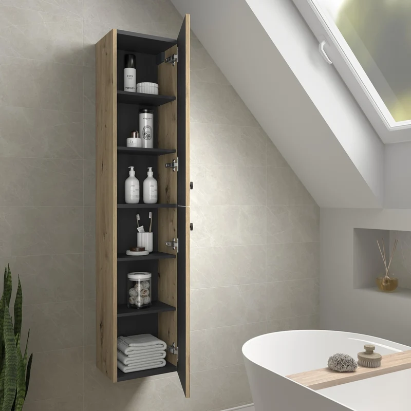 SALGAR 122029 RUNA Columna de baño 30cm Roble