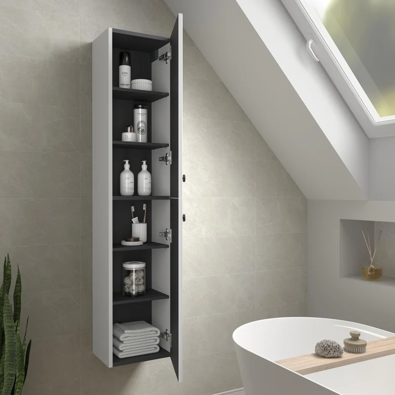 SALGAR 122027 RUNA Columna de baño 30cm Blanco Mate