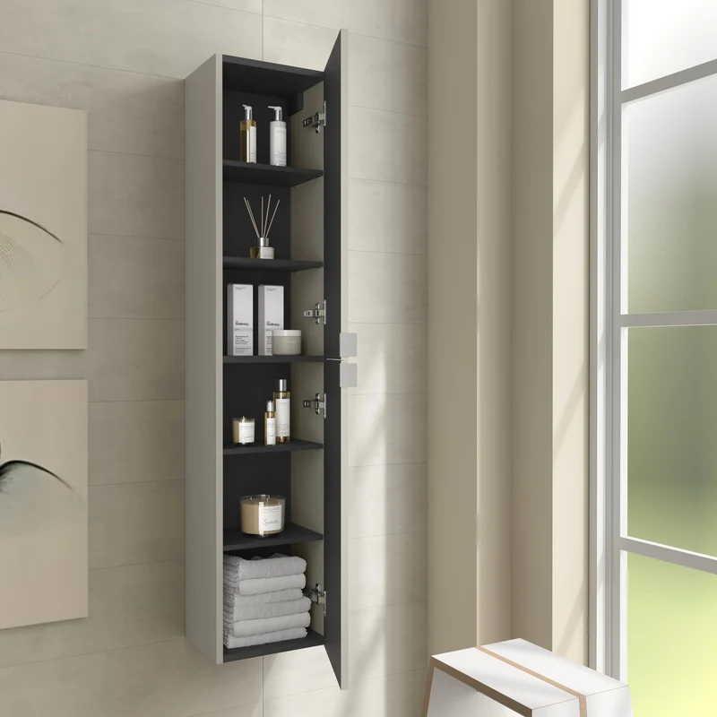 SALGAR 122024 KIRA Columna de baño 30cm Gris mate