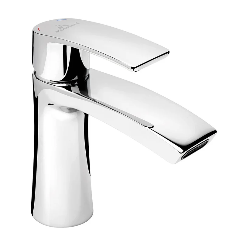 Grifo Lavabo ORLEANS de Aquassent | Caño Cascada | Monomando | Latón Cromado