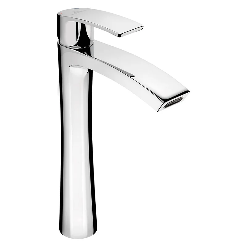 Grifo Lavabo ORLEANS de Aquassent | Caño Alto 29.5 cm Cascada | Monomando | Cromo Brillante