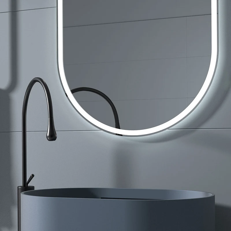 Espejo De Baño LUZON Ovalado | Luz Led Frontal Y Trasera | 3 Medidas | 3 Tonos De Luz | Ip44