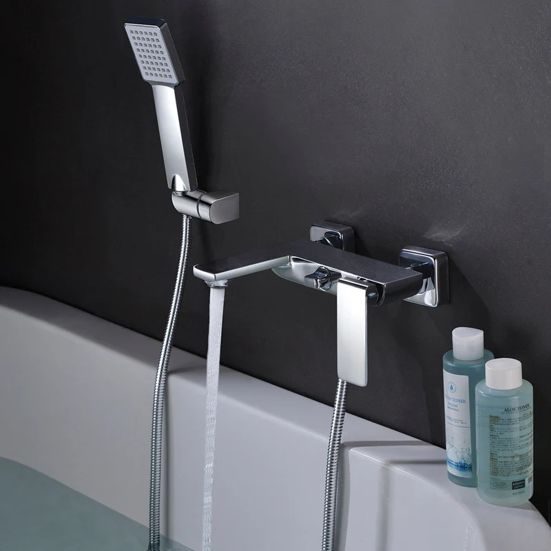 Grifo de Baño/Ducha Cromo FIYI | Set Completo con Flexo Acero 180cm | Cartucho Cerámico 25mm | Imex