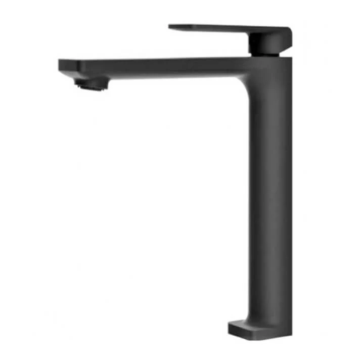 Grifo Lavabo Extra Alto Negro Mate FIYI | Diseño Moderno y Minimalista | Acabado Antihuellas | Imex