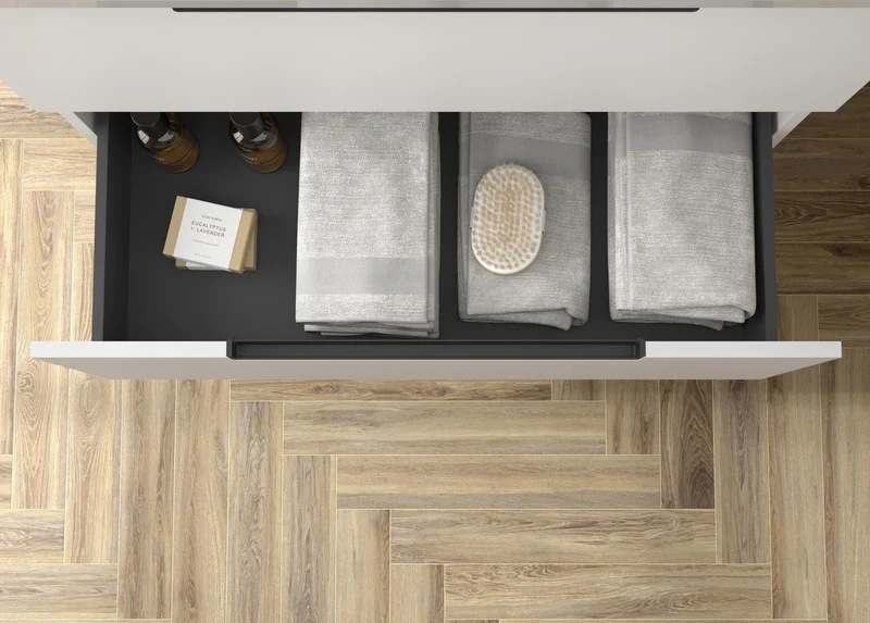SALGAR 122008 LENI Mueble+Lavabo LISBOA 2 Senos 120cm Blanco Mate