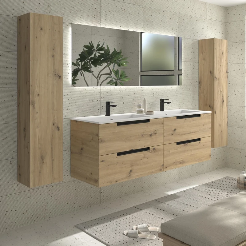 SALGAR 121990 LENI Mueble+Lavabo VILNA 160cm Roble