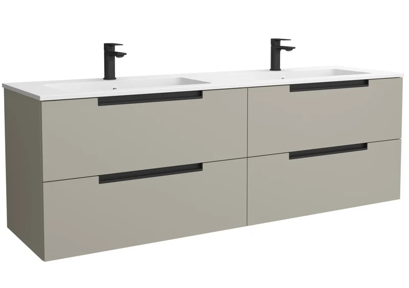 SALGAR 121989 LENI Mueble+Lavabo VILNA 160cm Gris mate