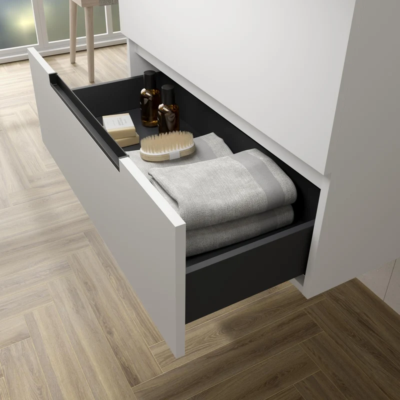 SALGAR 121988 LENI Mueble+Lavabo VILNA 160cm Blanco Mate