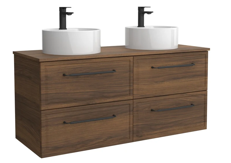 SALGAR 121843 RUNA Mueble+Lavabo LISBOA 140cm Nogal