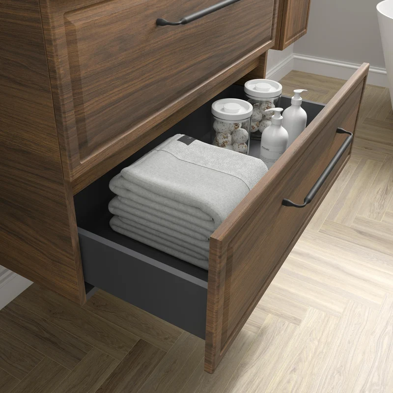 SALGAR 121843 RUNA Mueble+Lavabo LISBOA 140cm Nogal