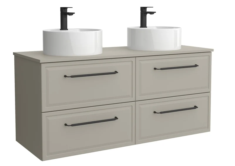 SALGAR 121841 RUNA Mueble+Lavabo LISBOA 140cm Gris mate