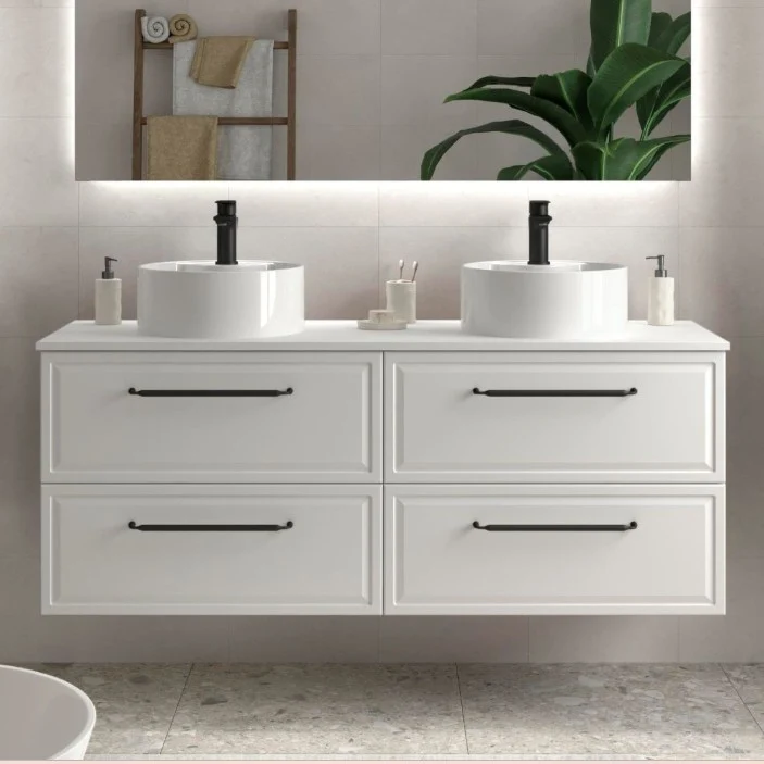 SALGAR 121835 RUNA Mueble+Lavabo LISBOA 120cm Blanco Mate