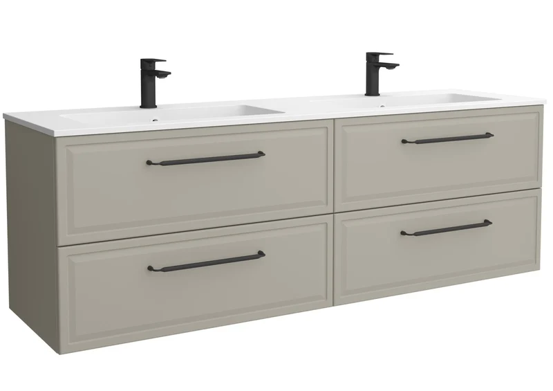 SALGAR 121806 RUNA Mueble+Lavabo VILNA 160cm Gris mate